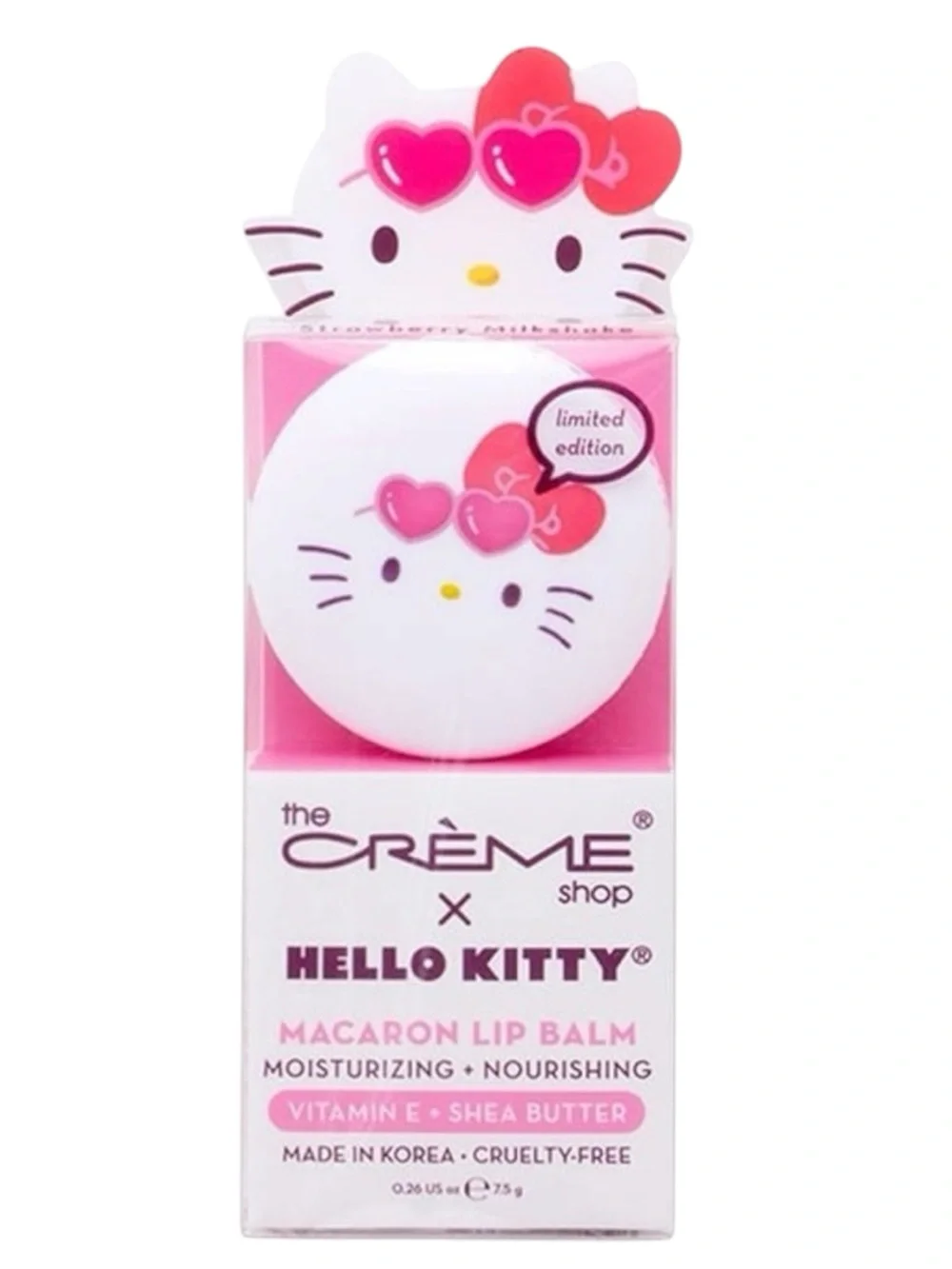 The Crème Shop x Hello Kitty Macaron Lip Balm — Pink